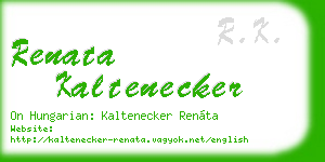 renata kaltenecker business card